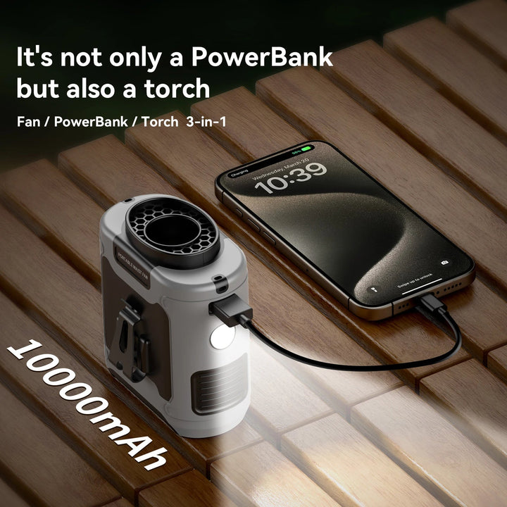 10000mAh Outdoor Portable Waist Fan - Orthorun | Bowlift