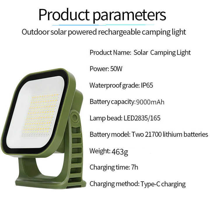 Rechargeable LED Camping Lamp with Magnets Bowlift