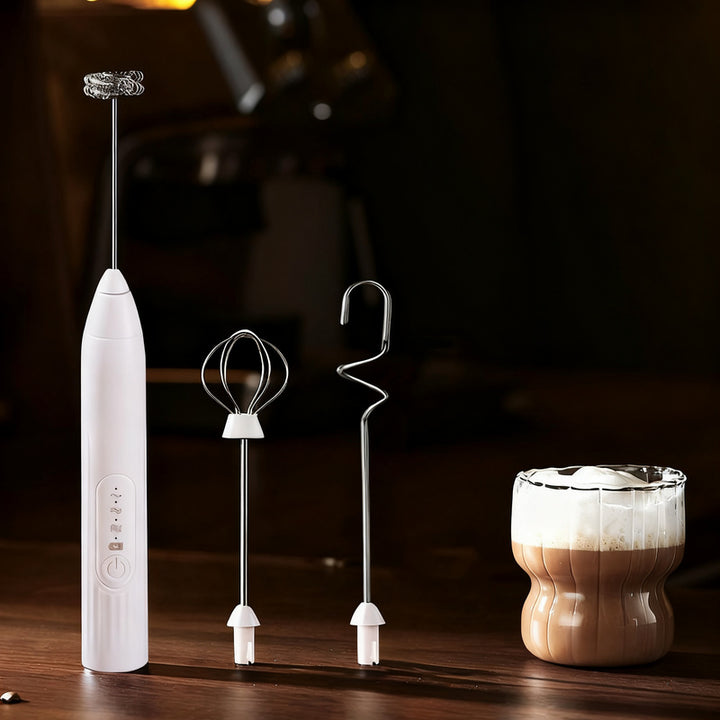 Electric milk frother, USB-C, multiple functions