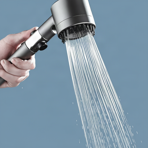 Showerhead with massage function and LED lighting