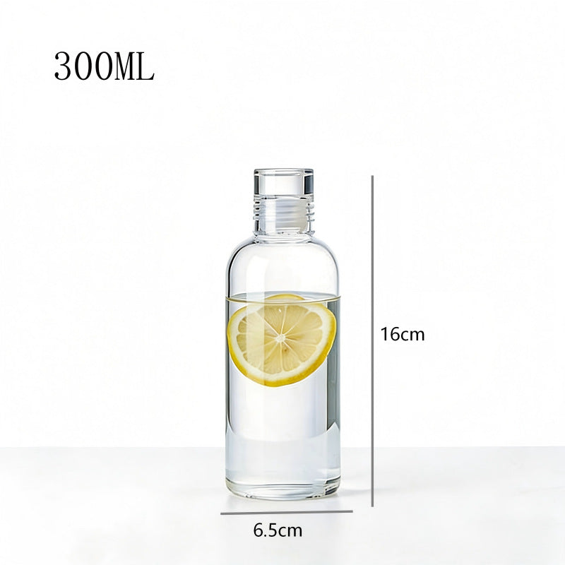 Borosilicate glass bottle for filling, transparent