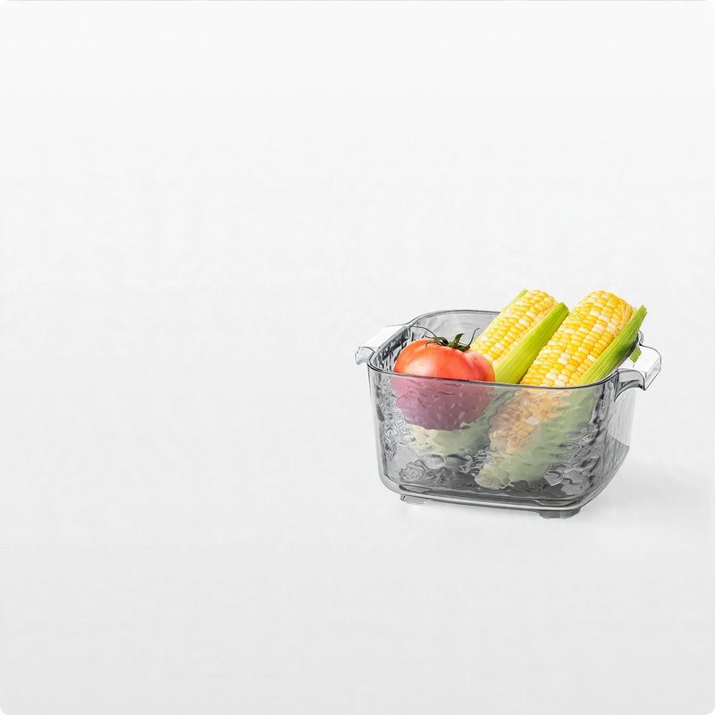 Plastic kitchen strainer, multilayer