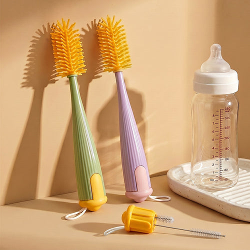 Silicone cleaning brush, 3-in-1