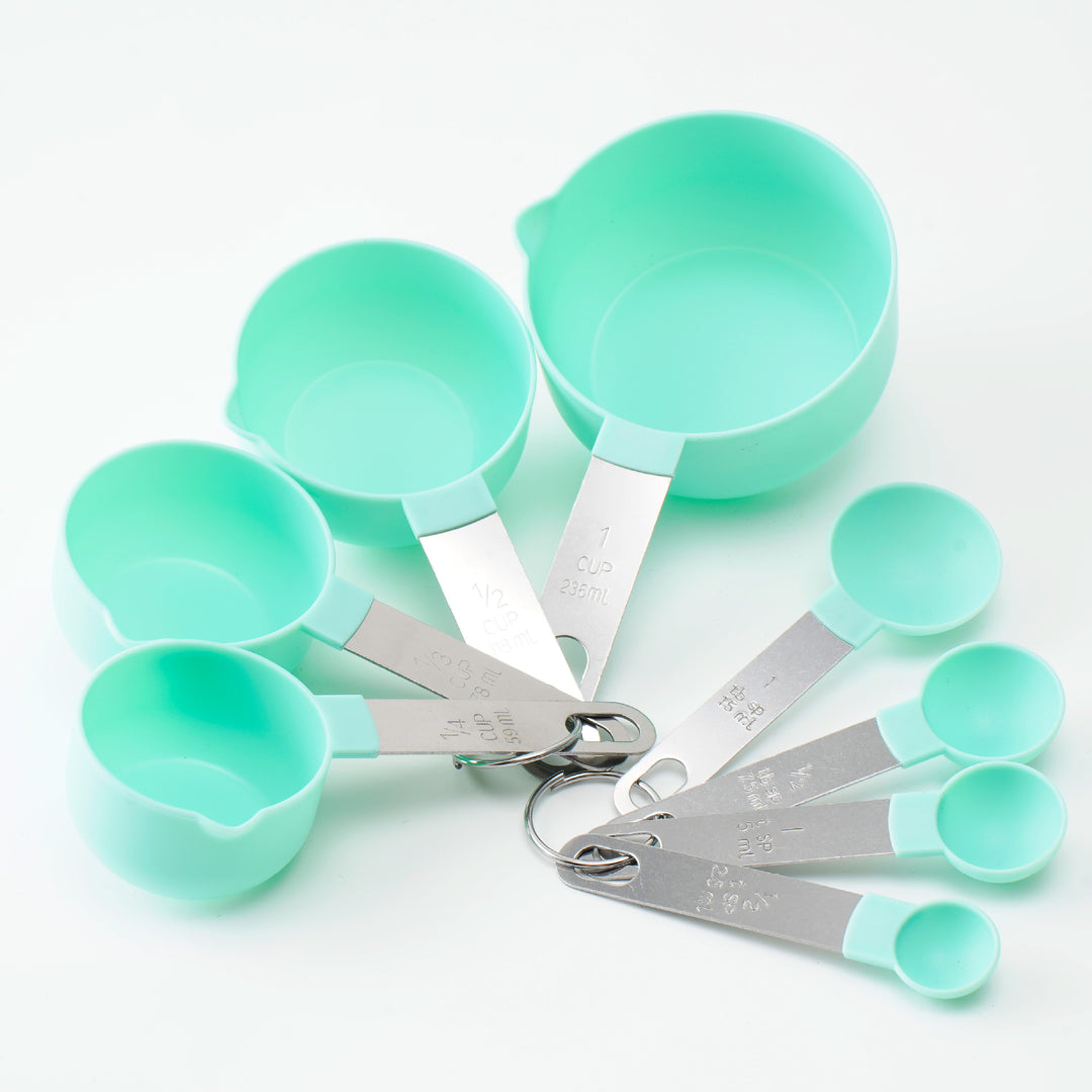 Stainless steel measuring spoon and cup set, 6-piece