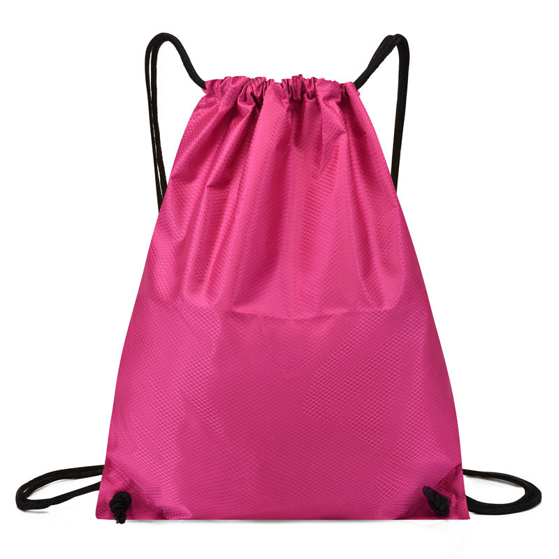 Sporty backpack with drawstring, 20–35 L, oxford fabric