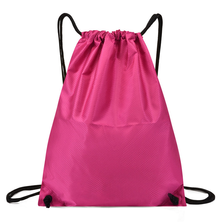 Sporty backpack with drawstring, 20–35 L, oxford fabric