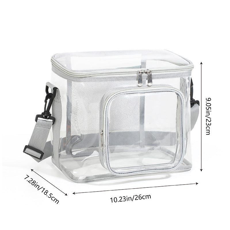 Transparent PVC backpack, waterproof