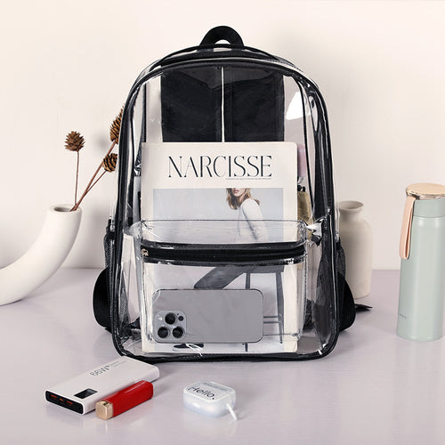 Transparent PVC backpack, waterproof