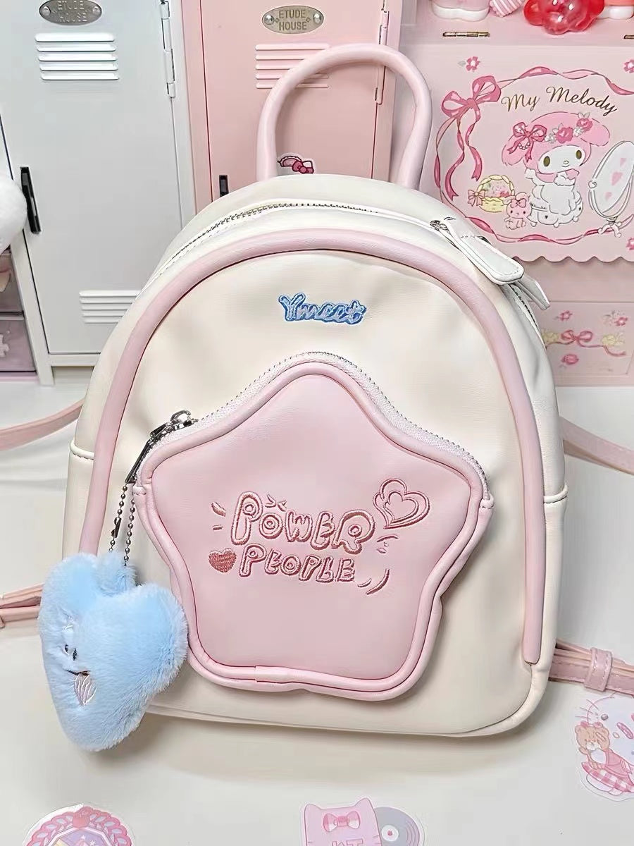 Mini-backpack with five-star design