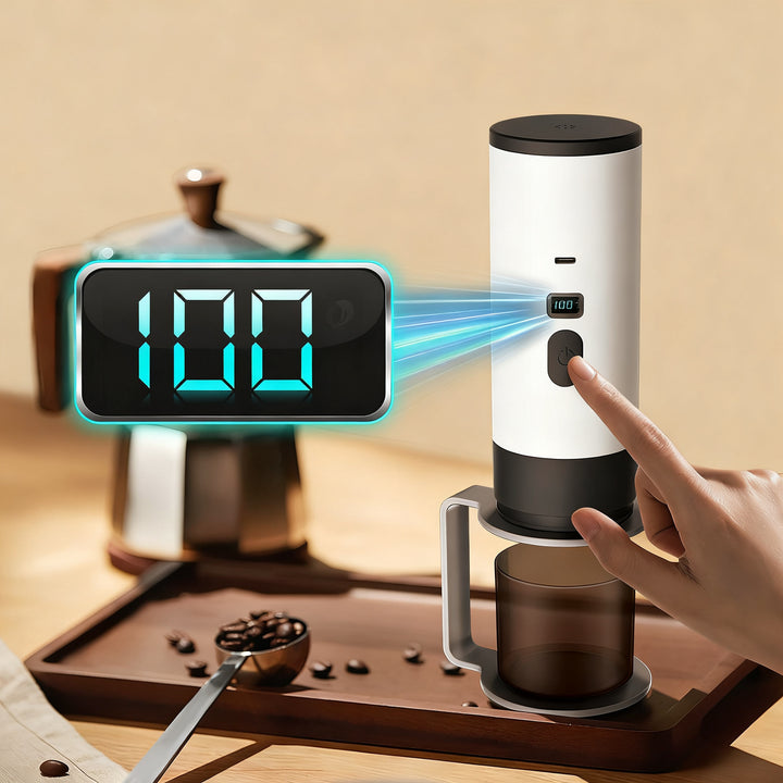 Portable espresso coffee machine with battery, 0.5 L