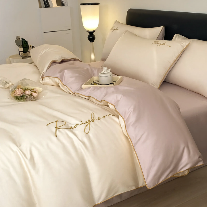 Cotton bedding set, 4-piece, 100% cotton
