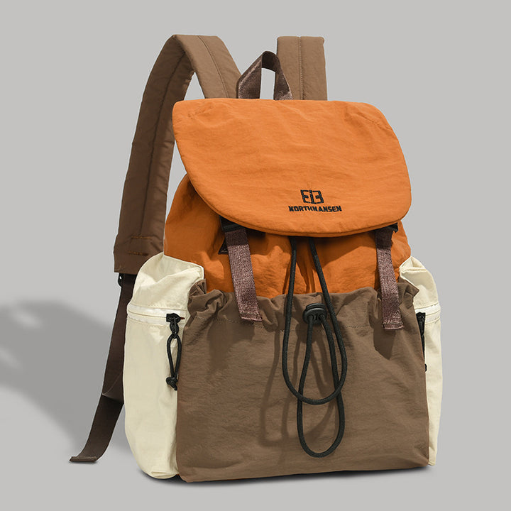 Backpack with contrasting colors, 20–35 L, oxford fabric