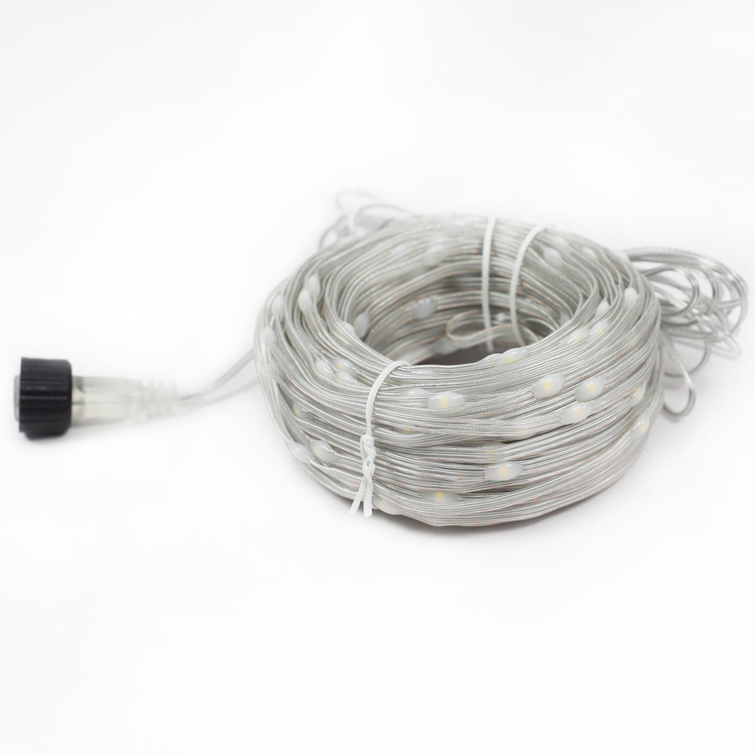 LED string lights, 10 m, 100 lights, USB/battery