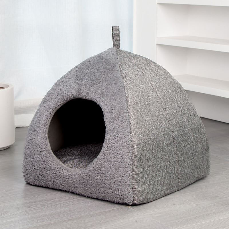 Cat cave, triangular, warming