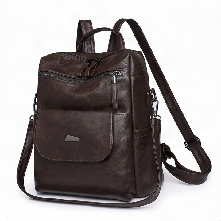 Women’s backpack made of PU, large capacity