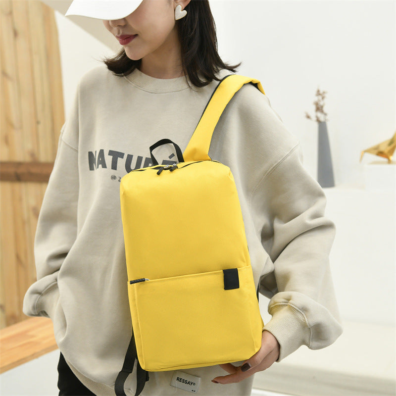Student backpack made of nylon, relieving, up to 14 inches
