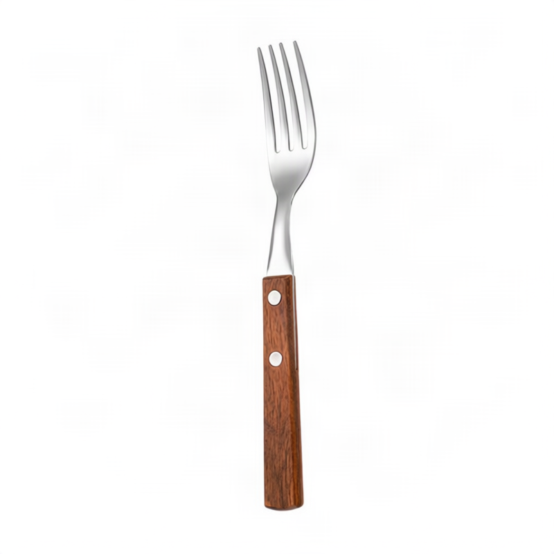 Cutlery set 12-piece, stainless steel with wooden handle