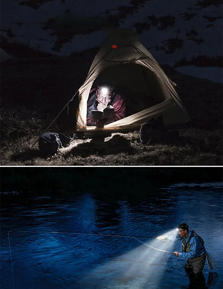 BowLift | Robust Waterproof LED Headlamp with Zoom and Rechargeable Battery
