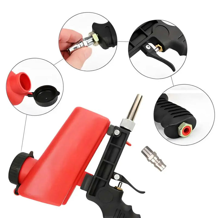 Multi-purpose sandblasting gun | Bowlift