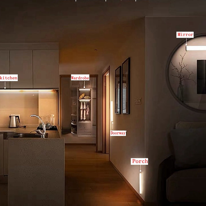 WIRELESS LED NIGHT LIGHT WITH MOTION SENSOR AND RECHARGEABLE BATTERY | Bowlift