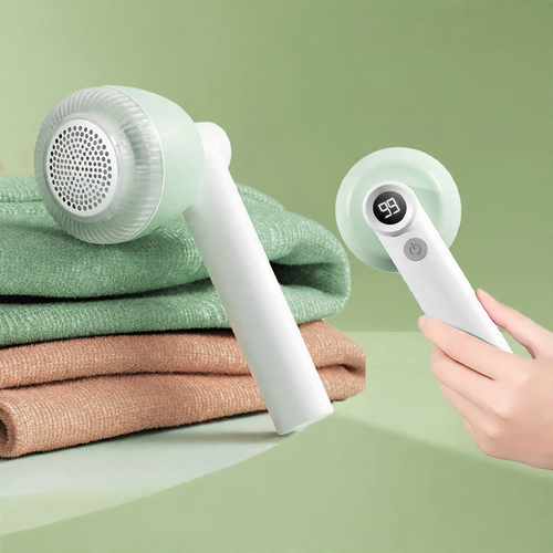 Battery Fluff Remover with Display, 2-in-1