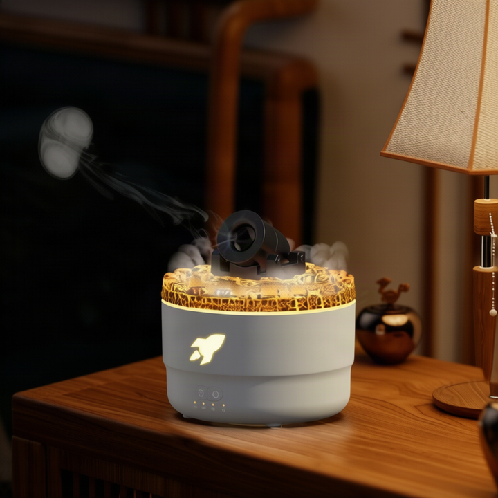 Ultrasonic diffuser with humidity function