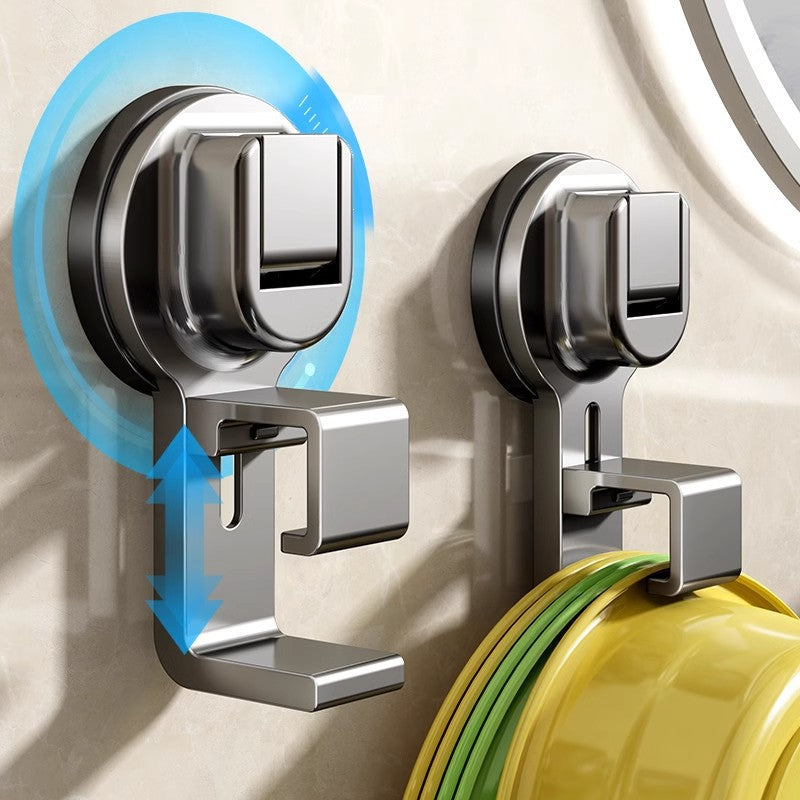 Suction cup sink hook, height adjustable