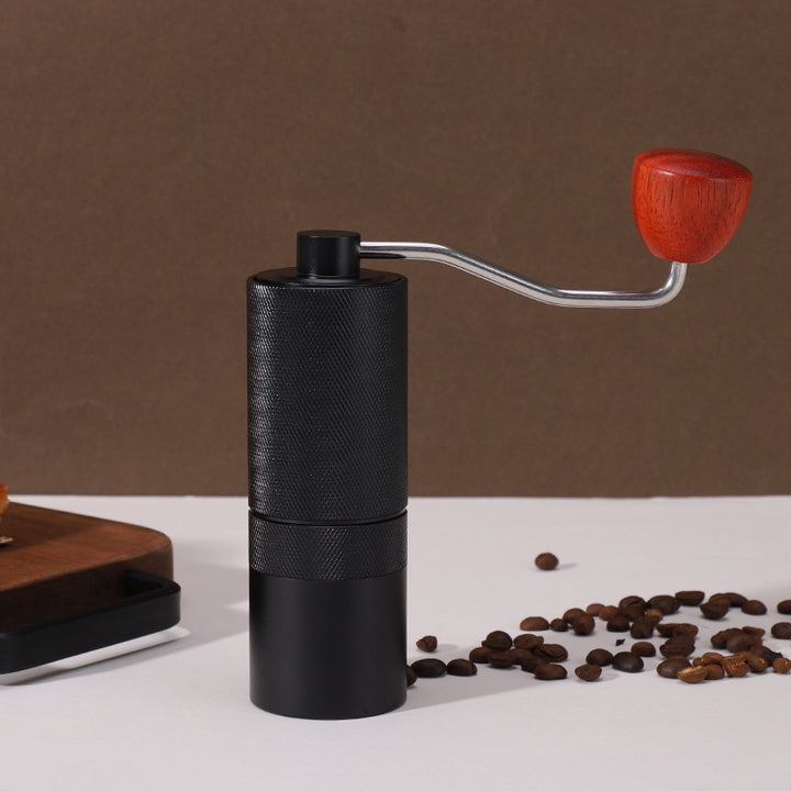 Hand coffee grinder with steel core, luxury design
