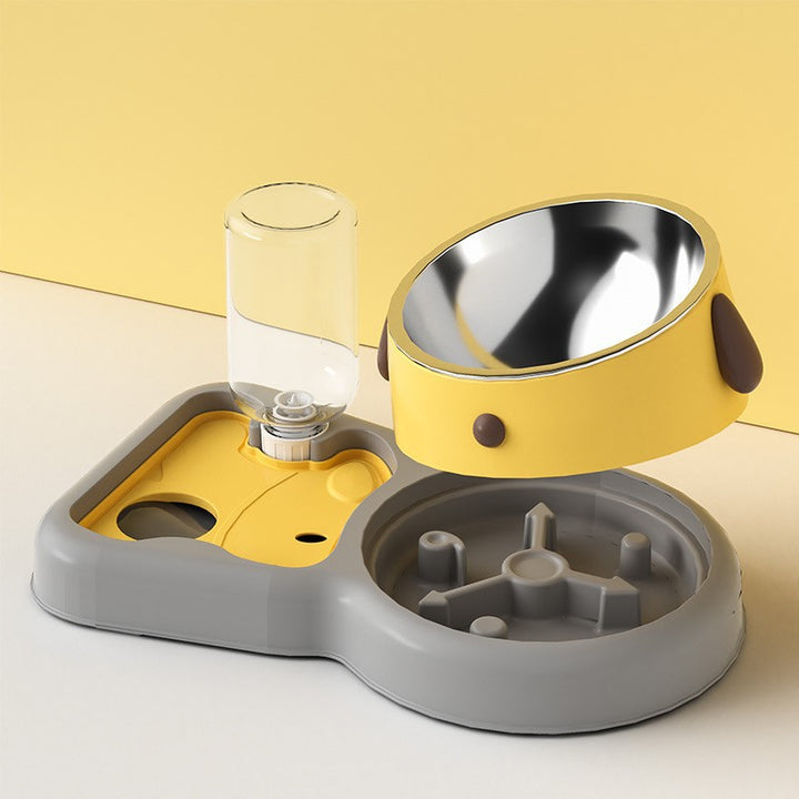 Double bowl for dogs and cats, 330–500 ml