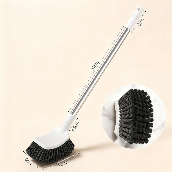 Toilet brush with wall holder
