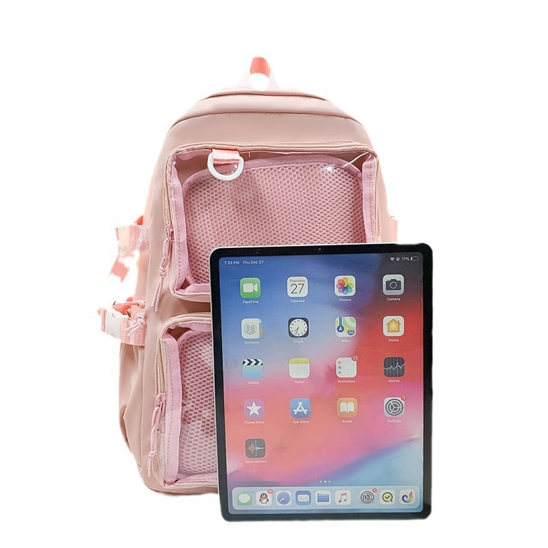 Transparent Nylon Backpack, 20–35 L