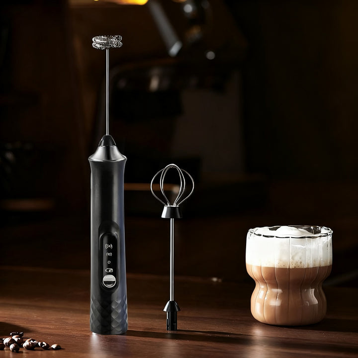 Electric milk frother, USB-C, multiple functions