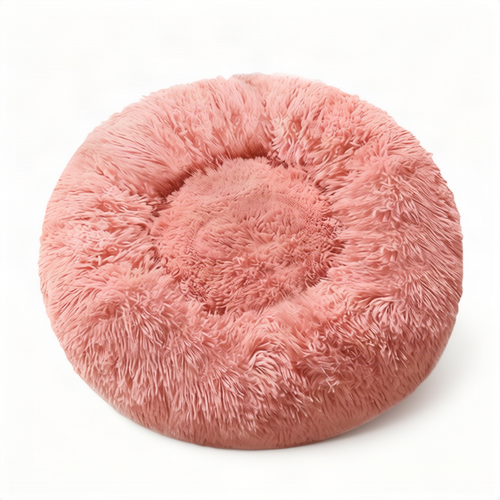 Fluffy cat bed, round, warming