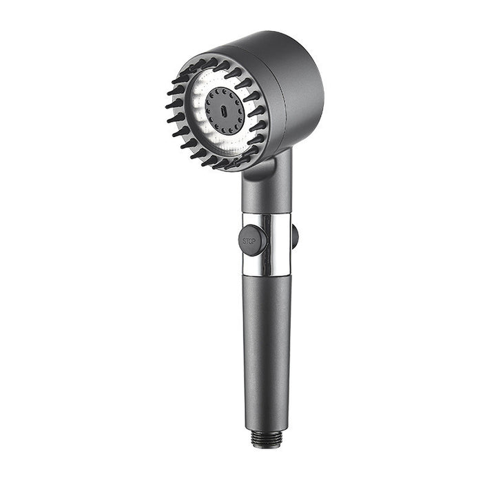 Showerhead with massage function and LED lighting