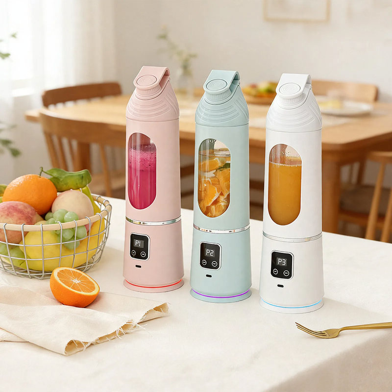 Portable electric juicer, stainless steel, 400 ml