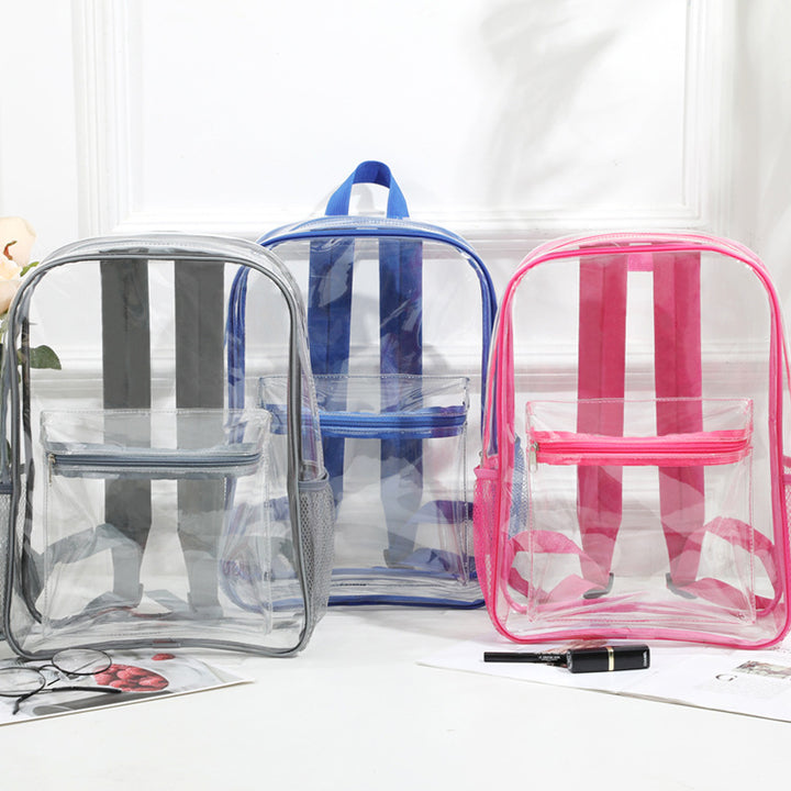 Transparent PVC backpack, waterproof