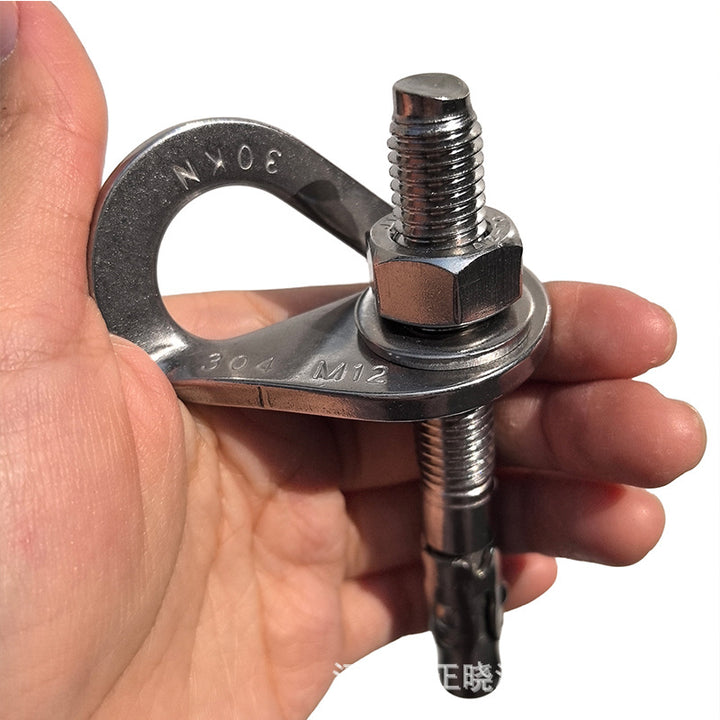 Steel carabiner for climbing, 25 KN