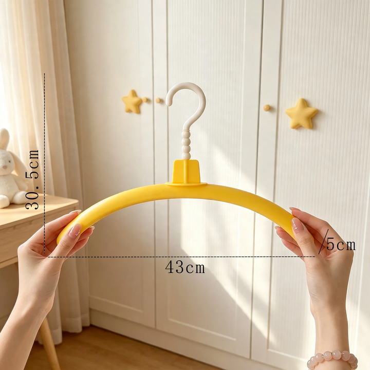 Clothes hanger with slip protection, colorful