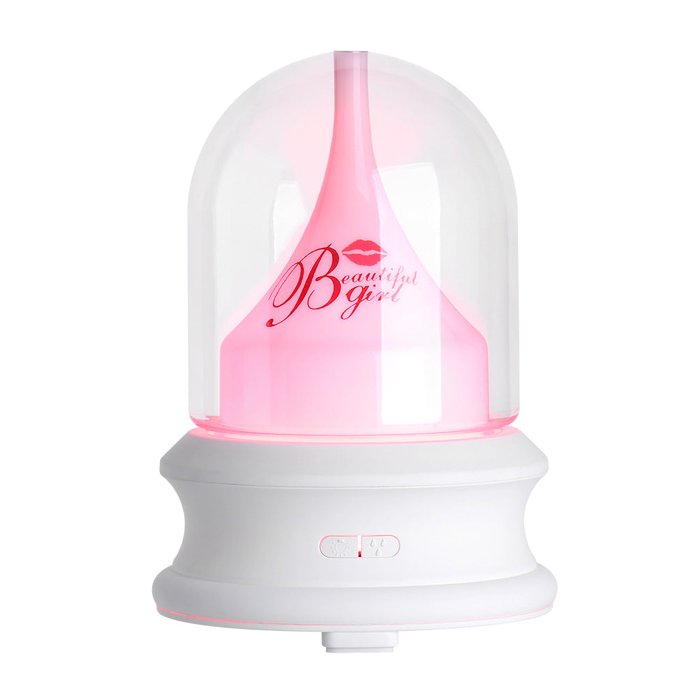 Ultrasonic aroma diffuser with LED light