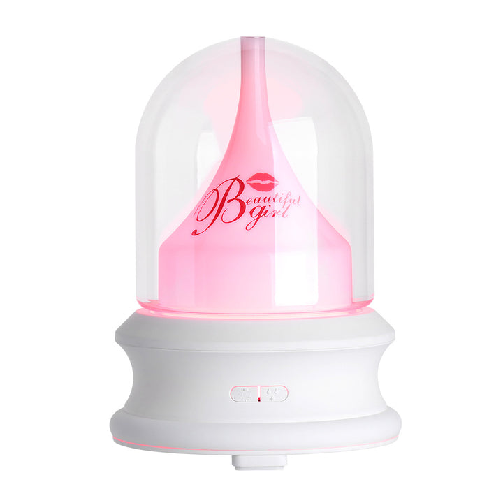 Ultrasonic aroma diffuser with LED light