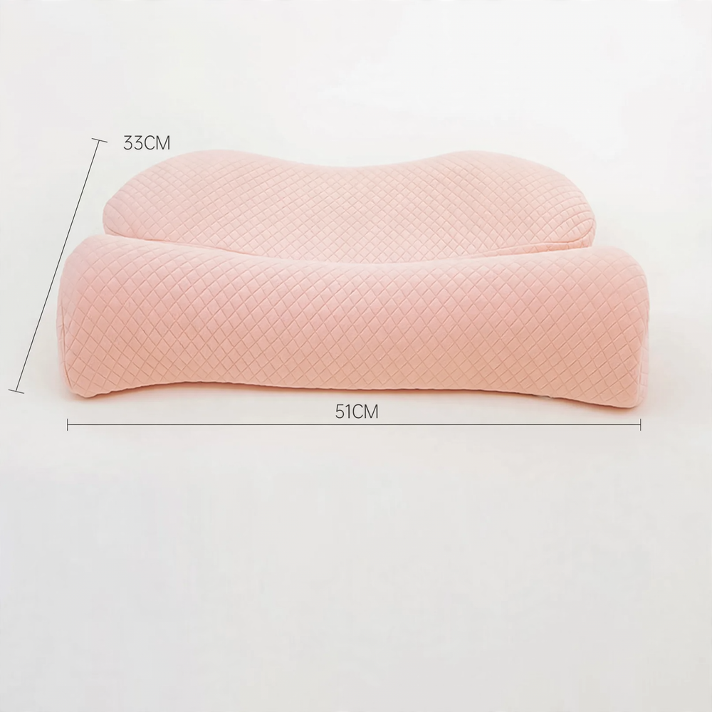 Memory foam neck support pillow, removable