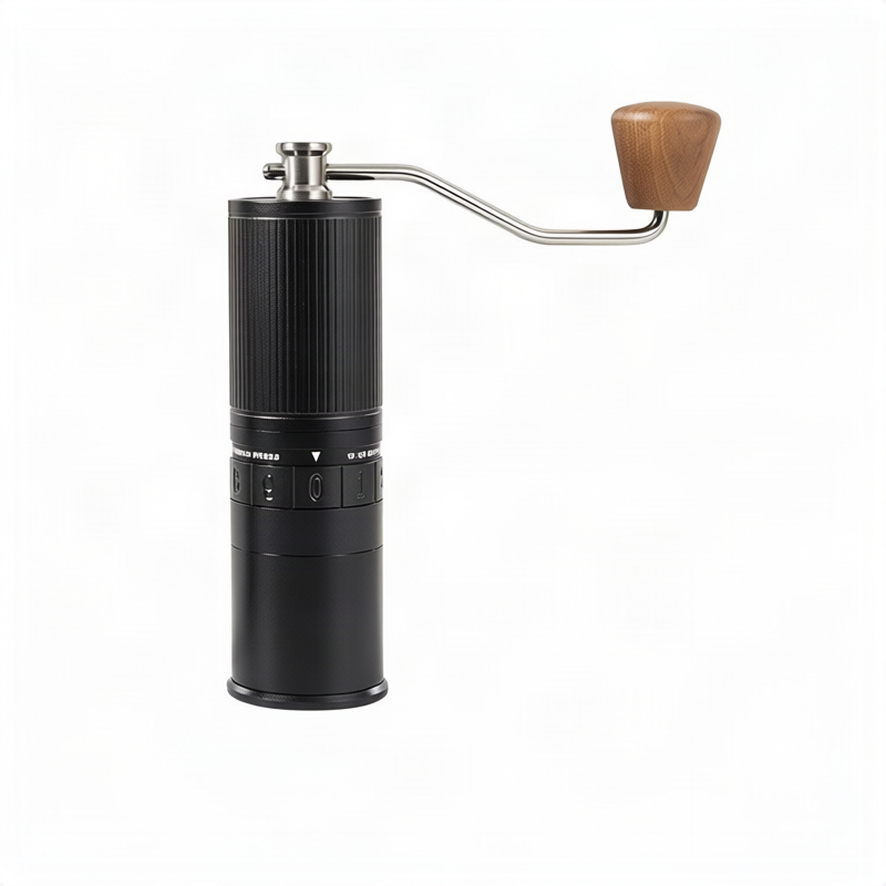 Hand coffee grinder with steel core, luxury design