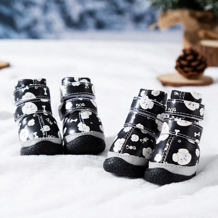 Dog shoes with fleece lining, non-slip