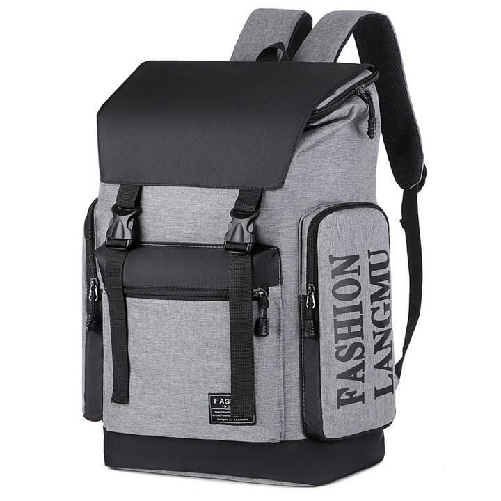 Men's canvas backpack, up to 16-inch laptop, breathable