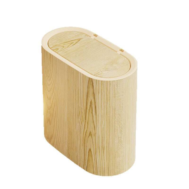 Narrow trash can with lid, over 12 L