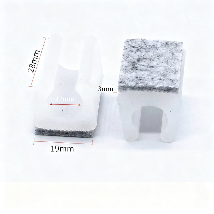 U-shaped furniture glides with felt pad