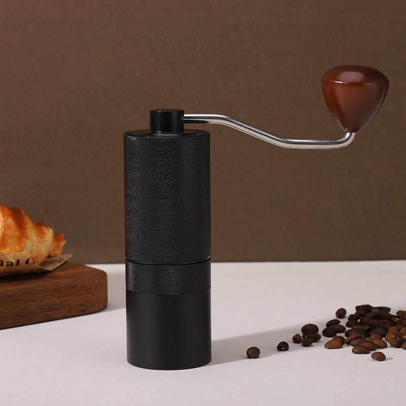 Hand coffee grinder with steel core, luxury design