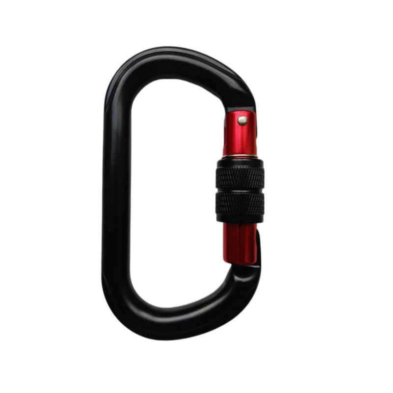 Steel carabiner for climbing, 25 KN