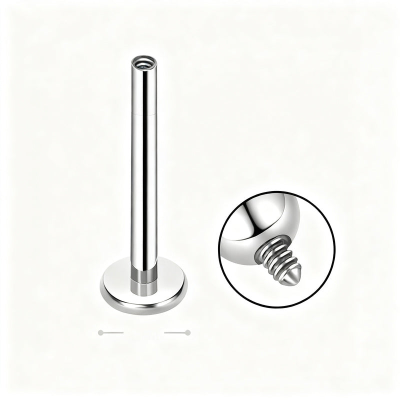 Titan Piercing bar with internal thread