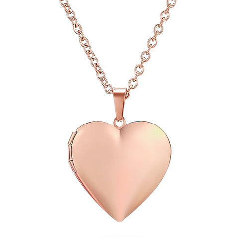 Heart necklace with opening function